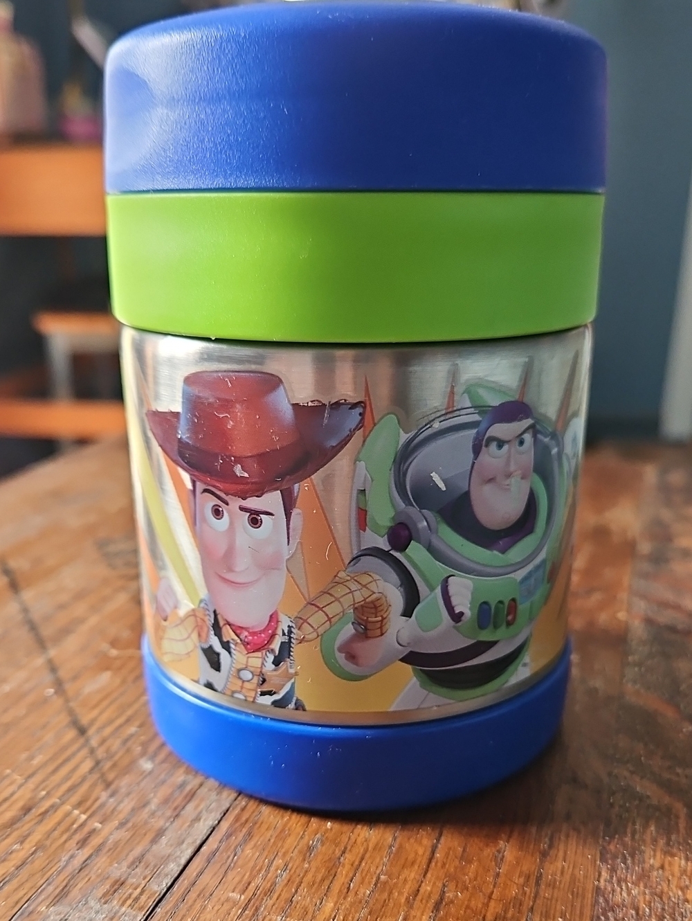Toy Story Kids Snack Thermos Container - Blue & Green